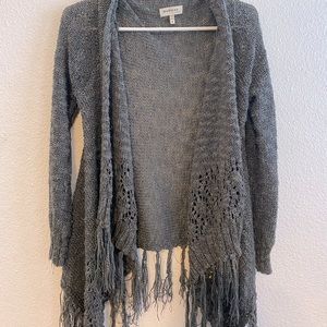 Knit gray cardigan size small